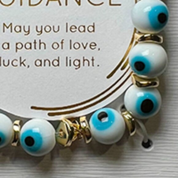 Unwritten - Beaded Evil Eye Stretch Bracelet - NWT - Picture 3 of 5